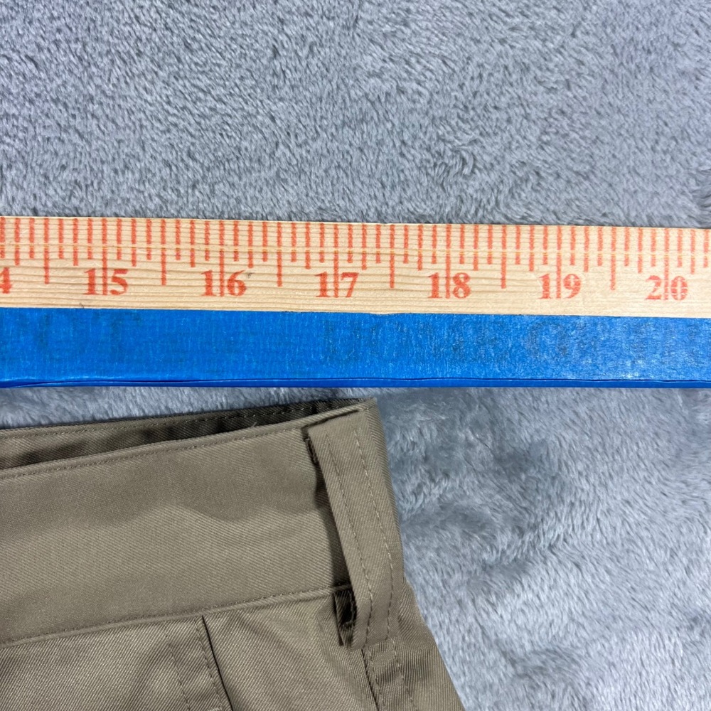 NIKE Golf Pants Mens 34x32 Khaki Good Dri-FIT Flat Front Trousers 472532-235 - Picture 10 of 16